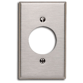 Leviton 84020-40 1-Gang Locking 1.60 Inch Dia. Device Receptacle Wallplate